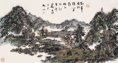 许宏泉 2006年作 皖南秋色 镜心 96×180cm